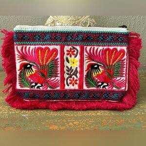Limited Edition Clutch Bag, Multicolor, embroidered